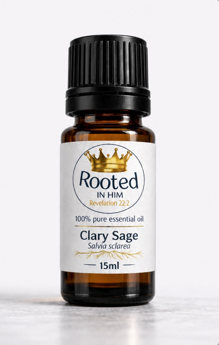 Clary Sage Pure Essential Oil - Salvia Sclarea | Rooted in Him