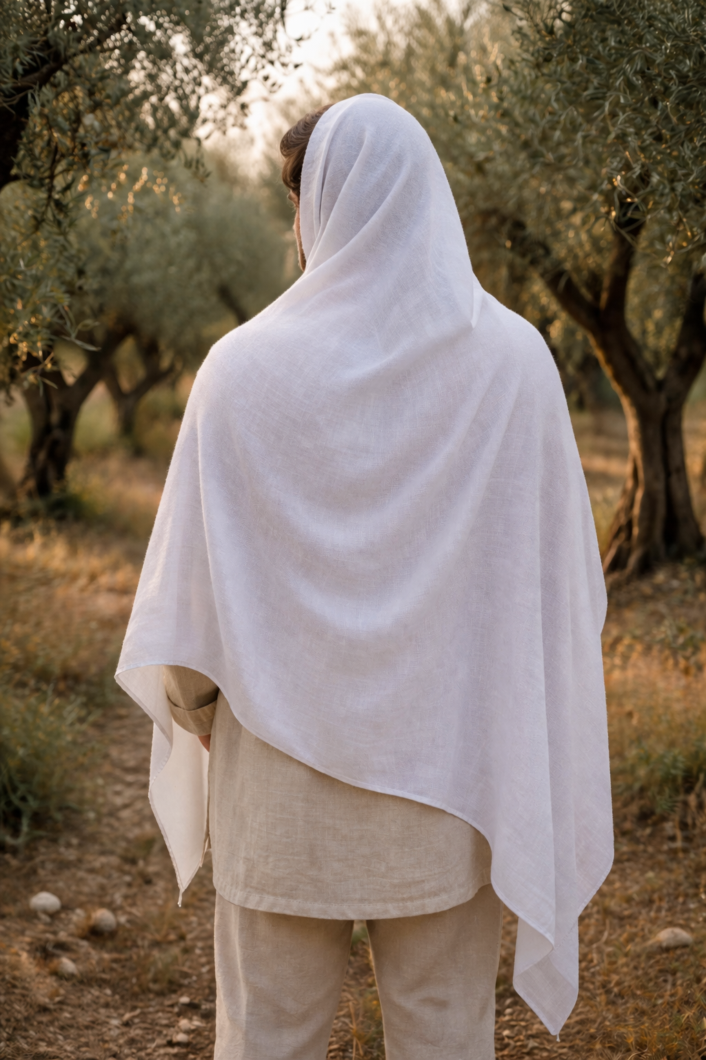 100% Pure Fine Linen Prayer Shawl for Men