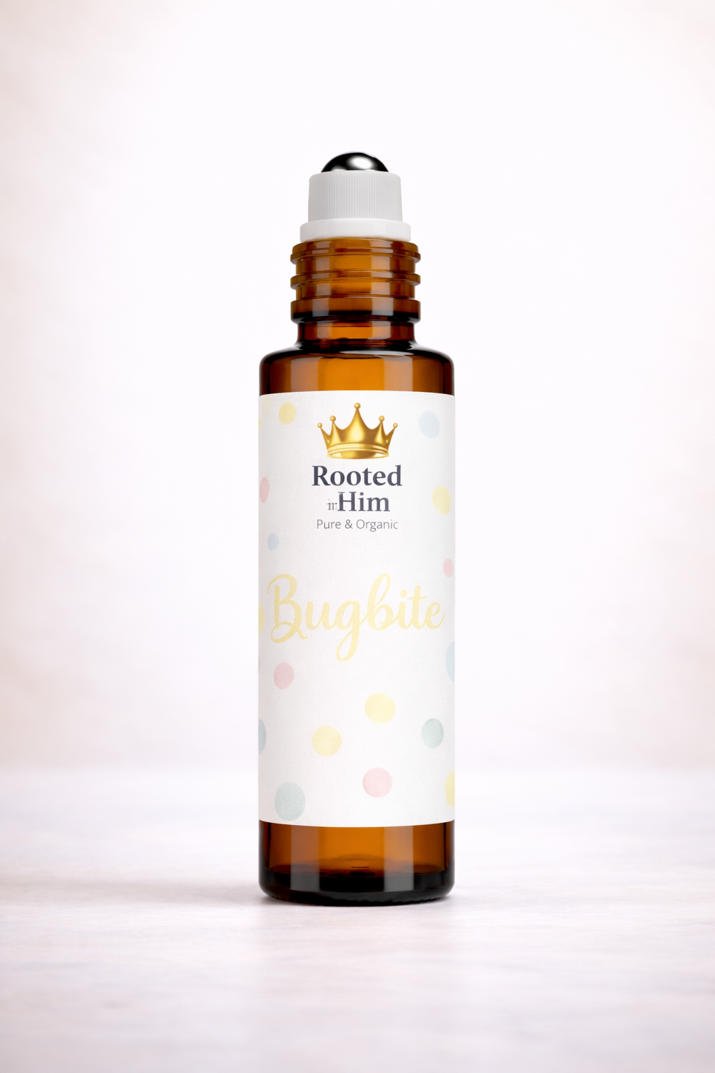 bug bite kids remedy roller 10ml amber bottle rooted in him