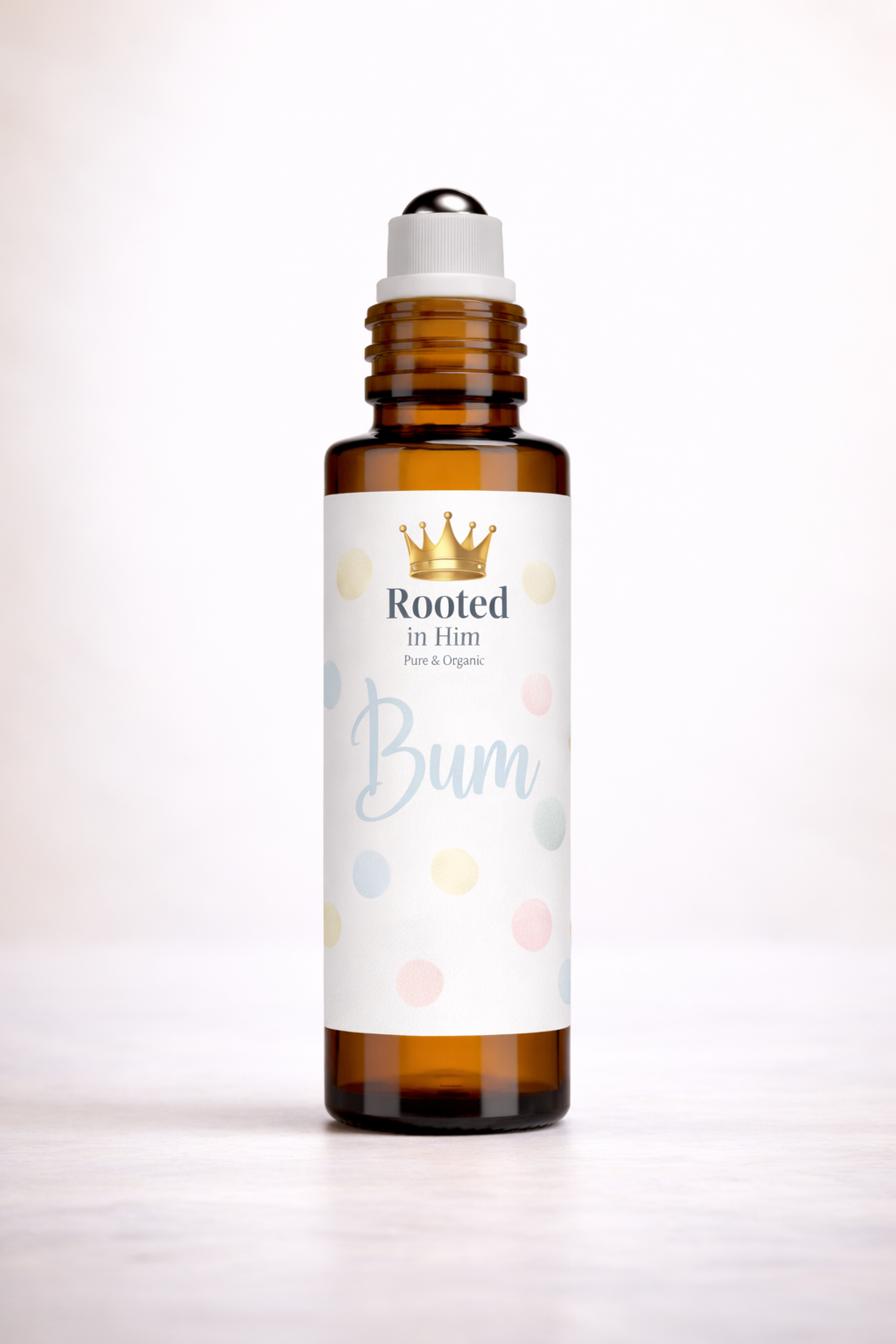 bum kids remedy roller 10ml amber bottle rooted in him