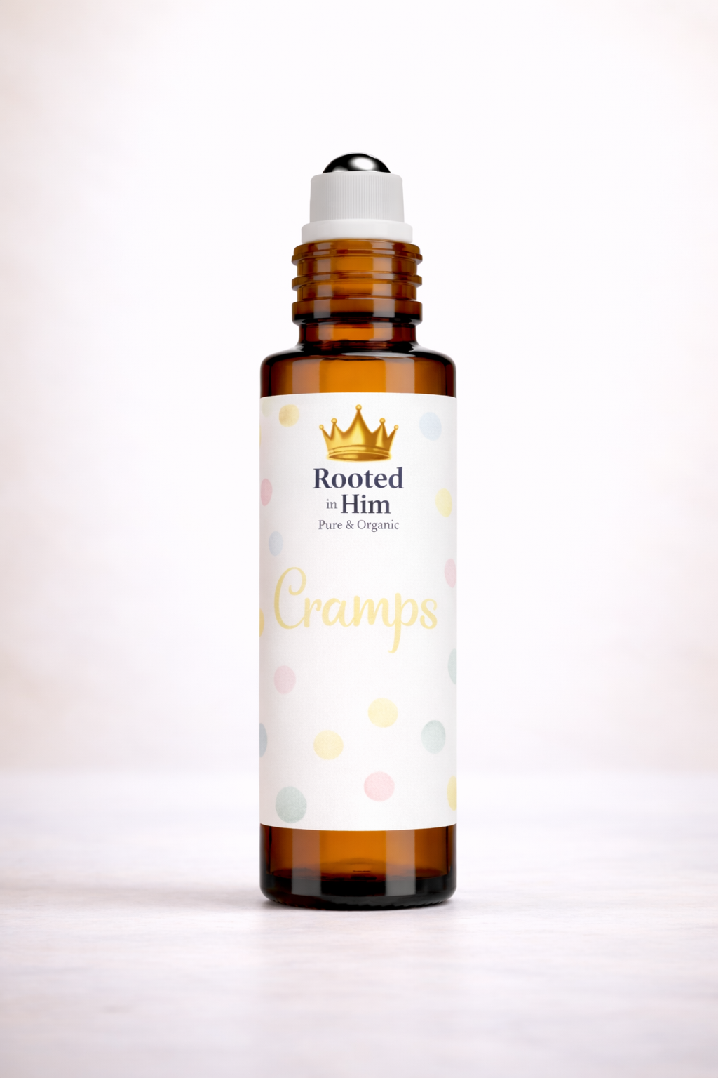 cramps kids remedy roller 10ml amber bottle rooted in him