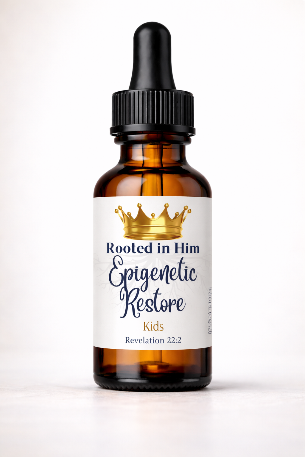 epigenetic restore kids healing oil blend 30ml amber bottle rooted in him