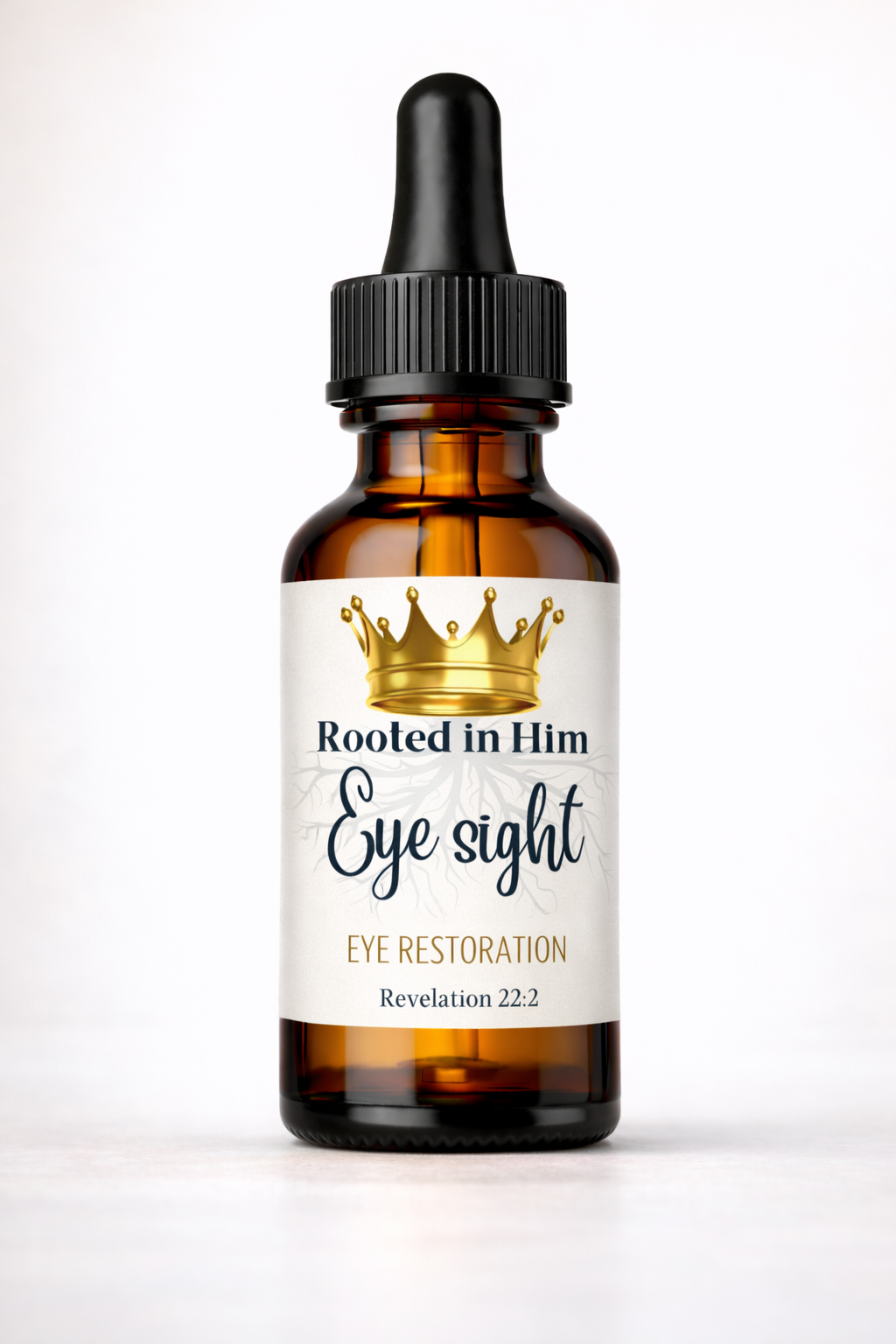 eye sight blend healing oil blend 30ml amber bottle rooted in him
