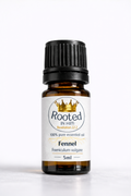 fennel essential oil 5ml amber bottle rooted in him