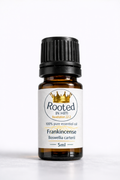 frankincense essential oil 5ml amber bottle rooted in him