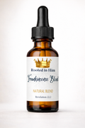 Rooted in Him Frankincense natural oil blend 30ml amber glass dropper bottle on white background