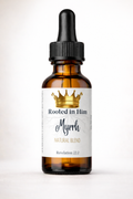 myrrh blend healing oil blend 30ml amber bottle rooted in him
