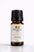 patchouli essential oil 5ml amber bottle rooted in him