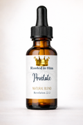 prostate healing oil blend 30ml amber bottle rooted in him