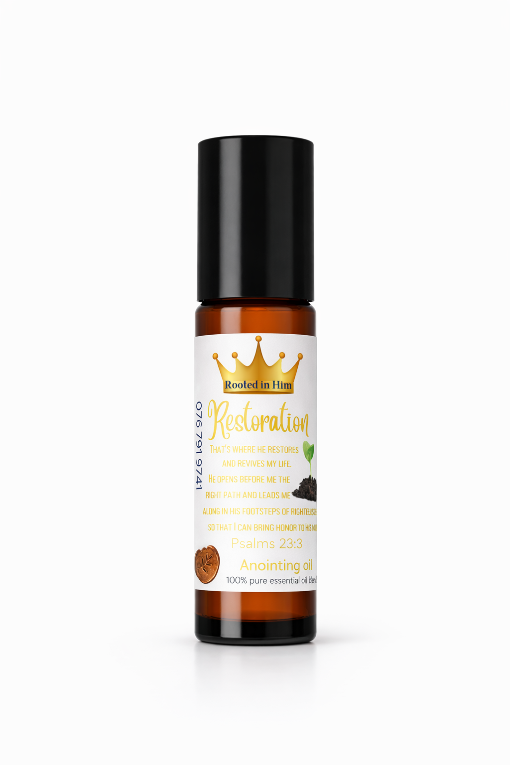 restoration anointing oil roller bottle rooted in him psalm 23 prayer oil
