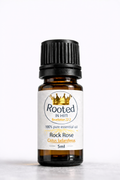 rock rose essential oil 5ml amber bottle rooted in him