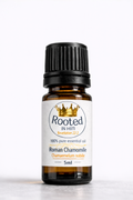 roman chamomile essential oil 5ml amber bottle rooted in him