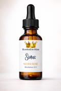 sinus healing oil blend 30ml amber bottle rooted in him