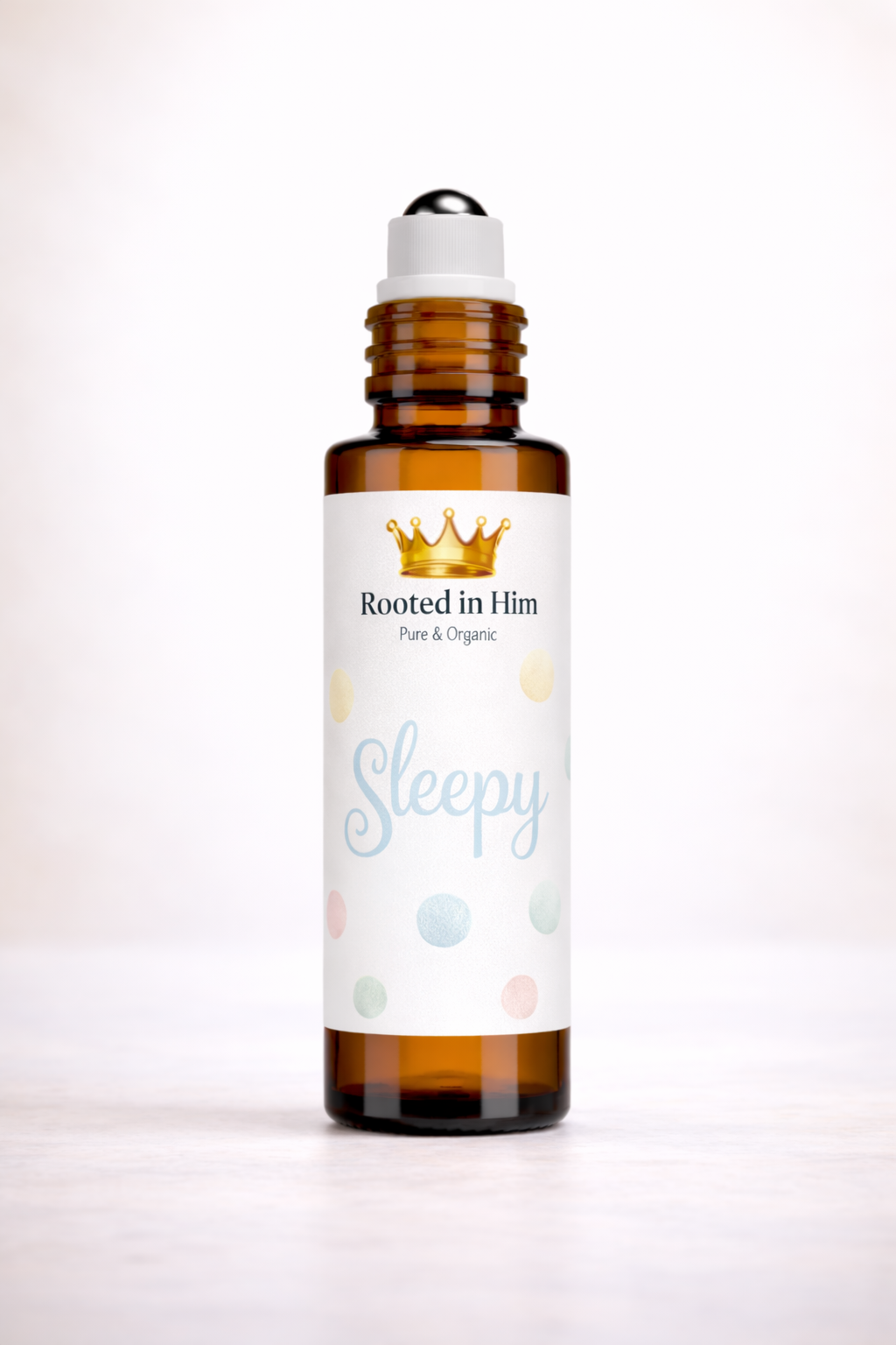 sleepy kids remedy roller 10ml amber bottle rooted in him