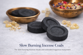 slow burning charcoal incense coals used for burning frankincense and myrrh resin