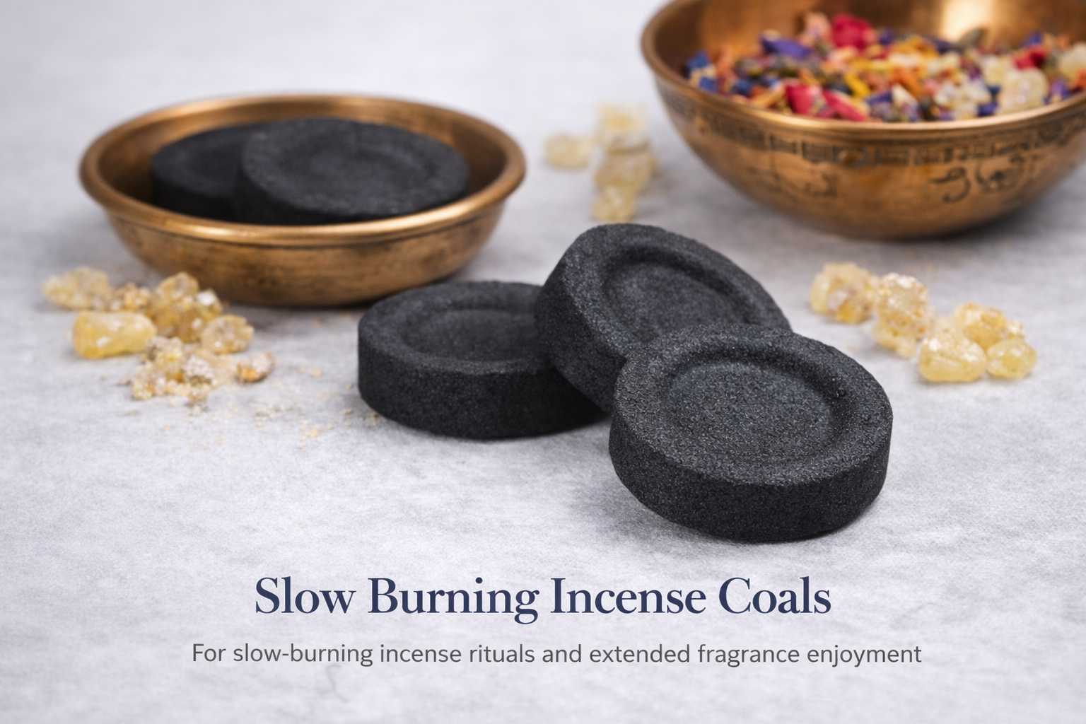 slow burning charcoal incense coals used for burning frankincense and myrrh resin