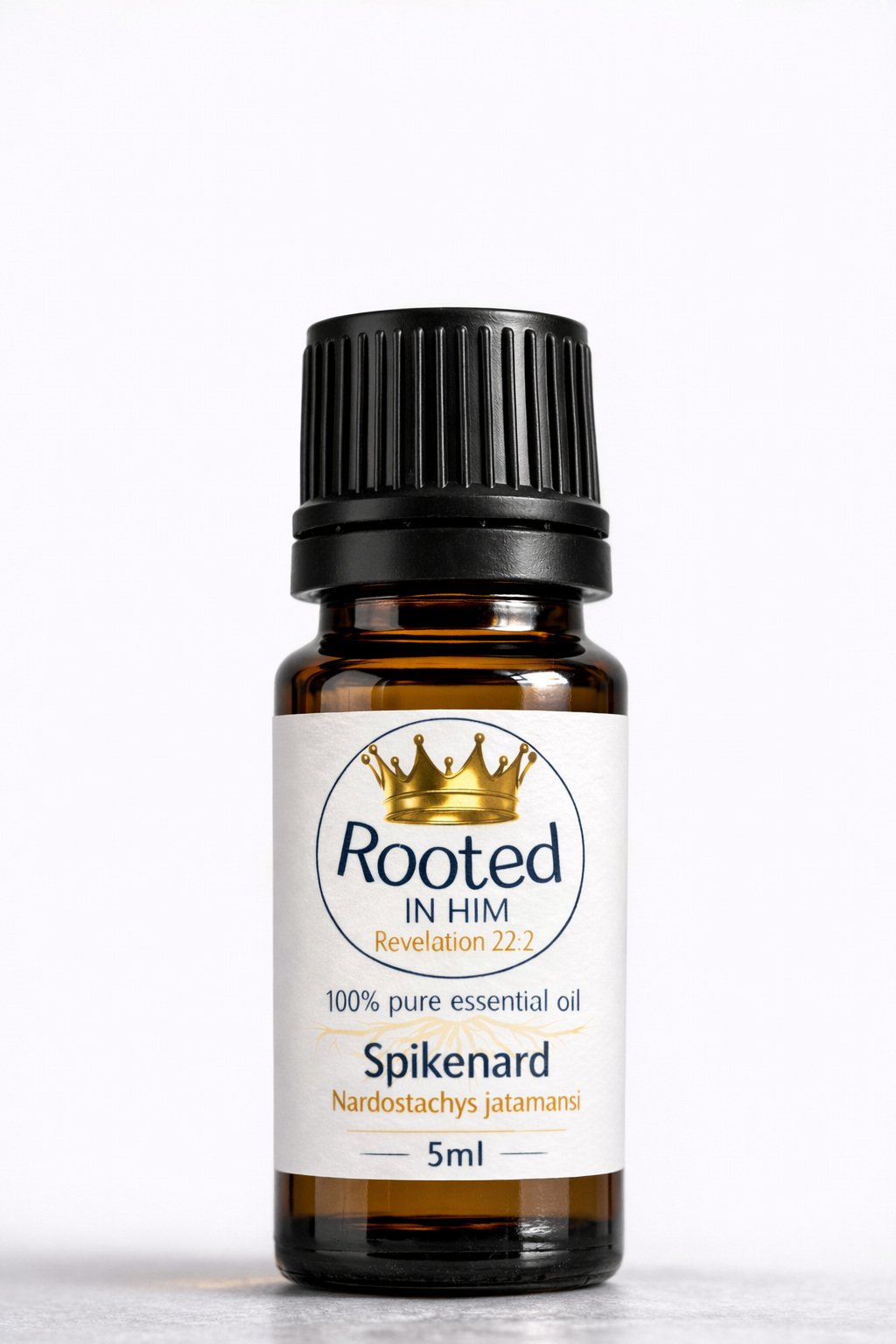 spikenard essential oil 5ml amber bottle rooted in him