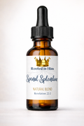 spinal splendour healing oil blend 30ml amber bottle rooted in him
