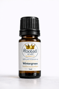 wintergreen essential oil 5ml amber bottle rooted in him